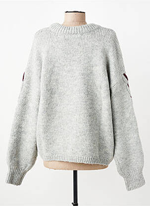 Pull resserrée sur le bas manches longues gris VERO MODA femme