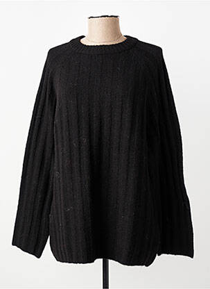 Pull coupe droite manches longues noir B.YOUNG femme