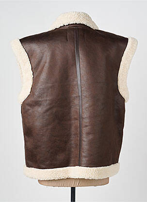 Blouson finition intérieure doublure polaire marron B.YOUNG femme