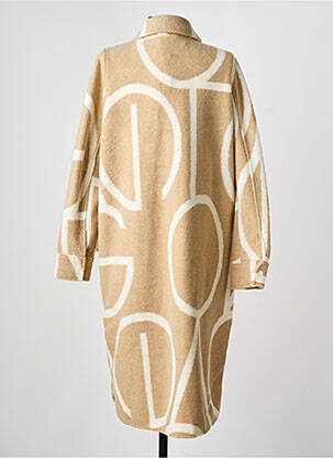 Manteau long coupe droite sans capuche beige STREET ONE femme