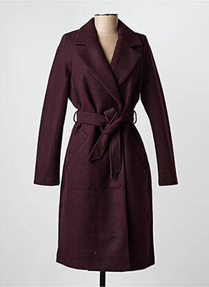 Manteau long coupe cintrée sans capuche violet VERO MODA femme