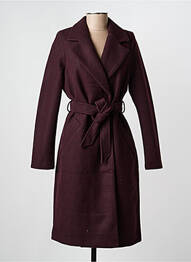 Manteau long coupe cintrée sans capuche violet VERO MODA femme
