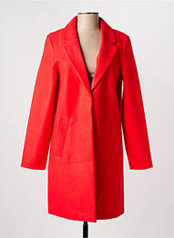 Manteau long coupe droite sans capuche rouge VERO MODA femme