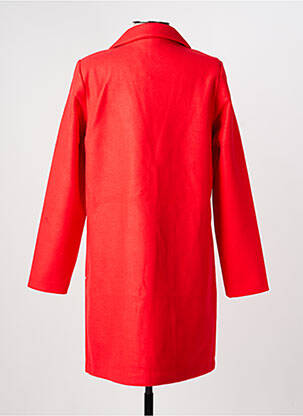 Manteau long coupe droite sans capuche rouge VERO MODA femme