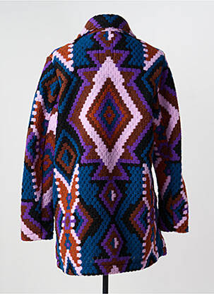 Manteau long coupe droite sans capuche violet STREET ONE femme