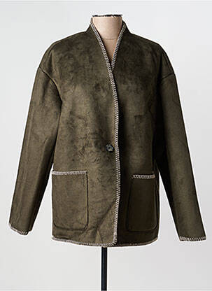 Manteau court coupe droite sans capuche vert VERO MODA femme