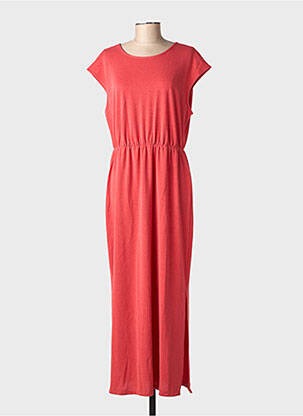Robe longue manches courtes manches courtes rouge VERO MODA femme