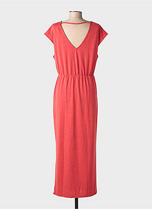 Robe longue manches courtes manches courtes rouge VERO MODA femme