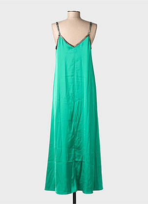 Robe longue manches bretelles ajustables fines bretelles vert VERO MODA femme
