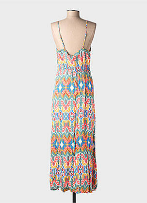 Robe longue manches bretelles ajustables fines bretelles vert VERO MODA femme
