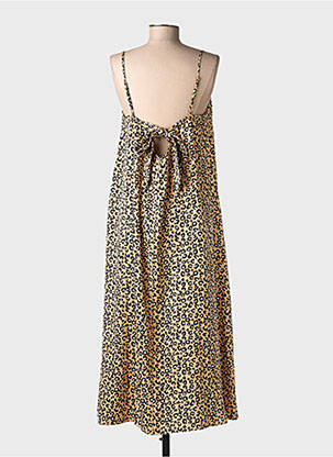 Robe mi-longue fines bretelles marron VERO MODA femme