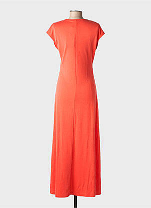 Robe longue manches courtes manches courtes orange RUE MAZARINE femme