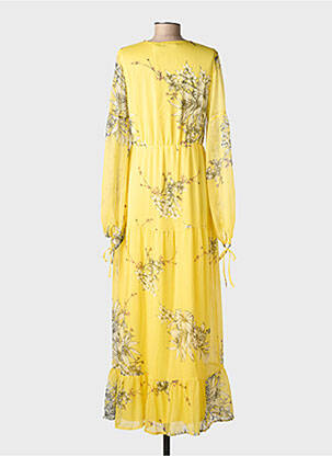 Robe longue manches longues manches longues jaune VERO MODA femme