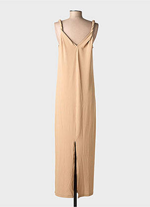Robe longue sans manche sans manche beige VERO MODA femme