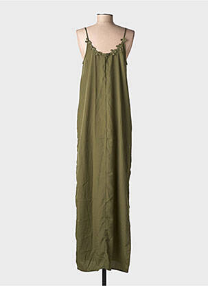 Robe longue coupe fluide fines bretelles vert VERO MODA femme