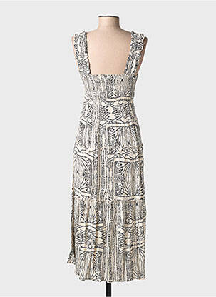Robe longue sans manche sans manche beige VERO MODA femme