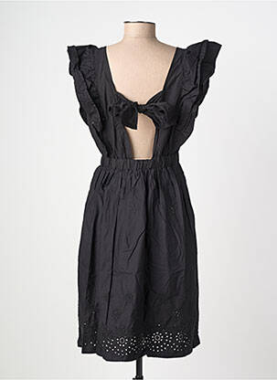 Robe mi-longue manches courtes manches courtes noir VERO MODA femme