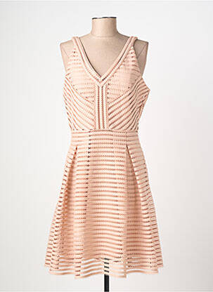 Robe mi-longue coupe fluide sans manche rose VERO MODA femme