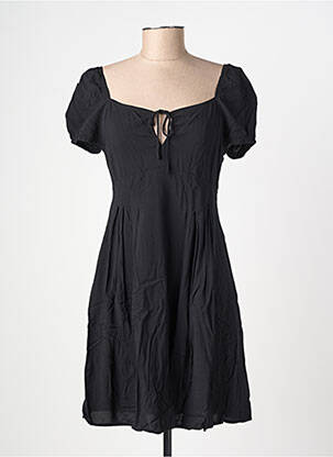 Robe courte manches courtes manches courtes noir VERO MODA femme