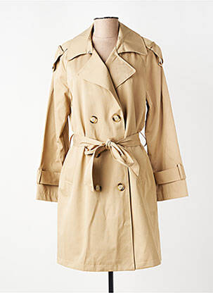 Trench finition intérieure doublée sans capuche beige ESCANDELLE femme