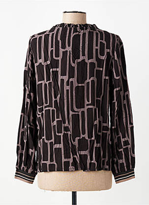 Chemisier imprimé fantaisie manches longues noir STREET ONE femme