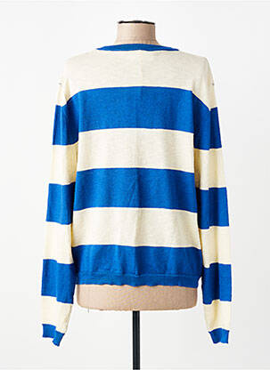Pull coupe droite manches longues bleu COMPAÑIA FANTASTICA femme
