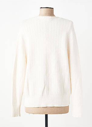 Pull col v manches longues blanc STREET ONE femme