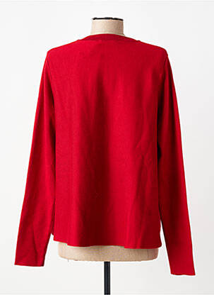 Gilet manches longues fermeture boutonnée sur le devant rouge COMPAÑIA FANTASTICA femme