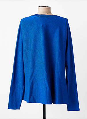 Gilet manches longues col rond bleu COMPAÑIA FANTASTICA femme