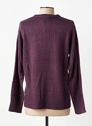 Pull coupe droite manches longues violet TIFFOSI femme