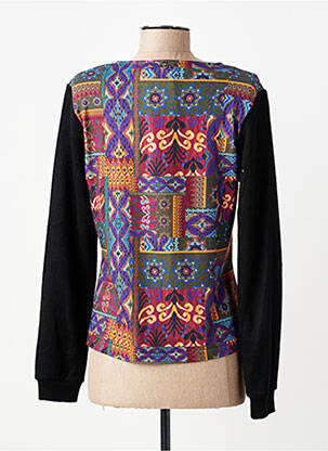 Pull coupe cintrée manches longues noir MALOKA femme