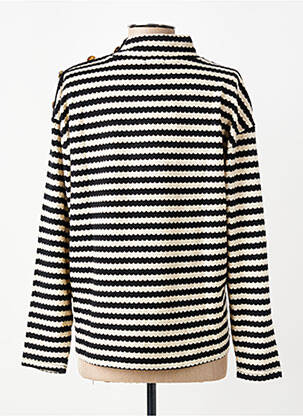 Pull coupe droite manches longues noir TIFFOSI femme