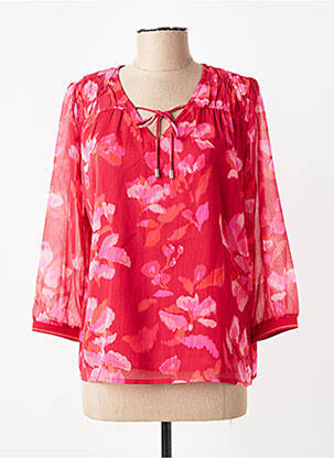 Blouse imprimé fantaisie manches 3/4 rouge STREET ONE femme