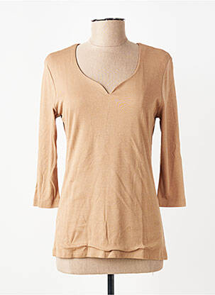 T-shirt manches 3/4 manches 3/4 marron STREET ONE femme