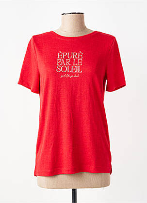 T-shirt sérigraphie manches courtes rouge STREET ONE femme