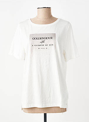 T-shirt coupe droite manches courtes beige STREET ONE femme