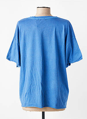 T-shirt coupe droite manches courtes bleu MY HELLO JOY femme