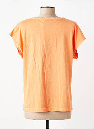 T-shirt coupe droite manches courtes orange MY HELLO JOY femme