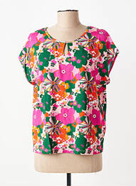 T-shirt coupe droite manches courtes rose PRINCESSE NOMADE femme