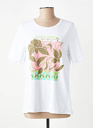 T-shirt coupe droite manches courtes blanc BETTY BARCLAY femme