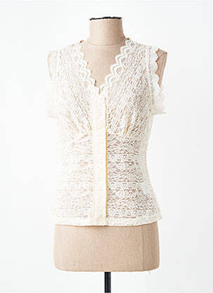 Top manches courtes manches courtes beige CHOKLATE femme