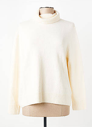 Pull col roulé coupe droite manches longues beige STREET ONE femme