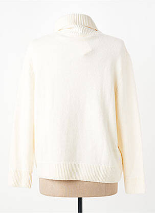 Pull col roulé coupe droite manches longues beige STREET ONE femme