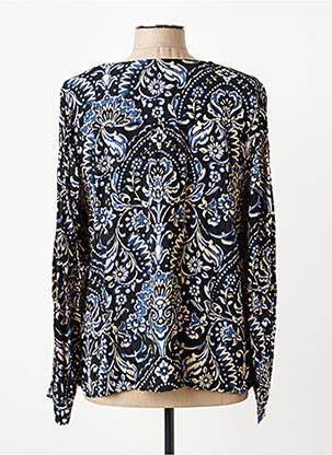 Blouse imprimé fleurs manches longues noir JULIE GUERLANDE femme