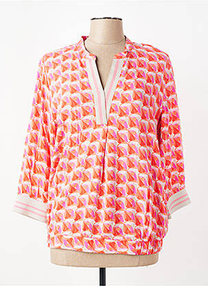 Blouse imprimé fantaisie manches 3/4 orange BETTY BARCLAY femme