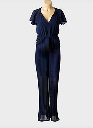 Combi-pantalon fermeture boutonnée au dos manches courtes bleu TIFFOSI femme