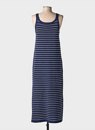 Robe longue sans manche sans manche bleu COMPAÑIA FANTASTICA femme