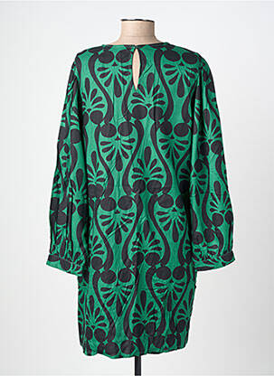 Robe mi-longue coupe fluide manches longues vert COMPAÑIA FANTASTICA femme