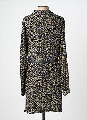 Robe mi-longue coupe fluide manches longues noir TIFFOSI femme