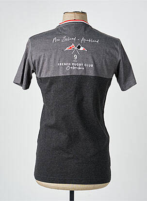 T-shirt tissage chiné manches courtes gris CAMBERABERO homme